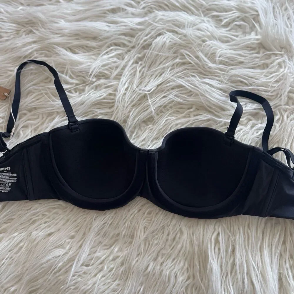 Skims Fits Everybody Strapless Bra Onyx Size 30D - Picture 5 of 6